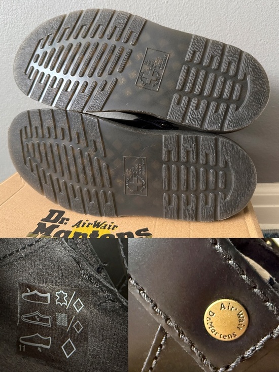 DR. Martens Laketen Atlas Slingback Platform Mules $150 Black Worn Once 31525001 - Picture 13 of 15